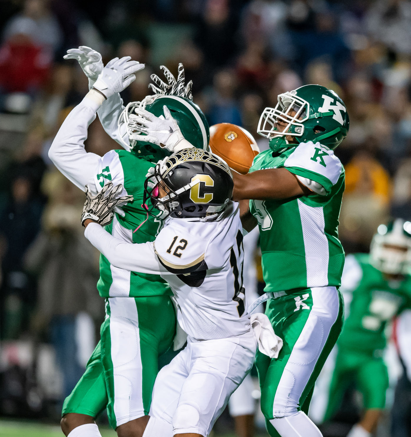 the annual Battle of the Bell high school football game